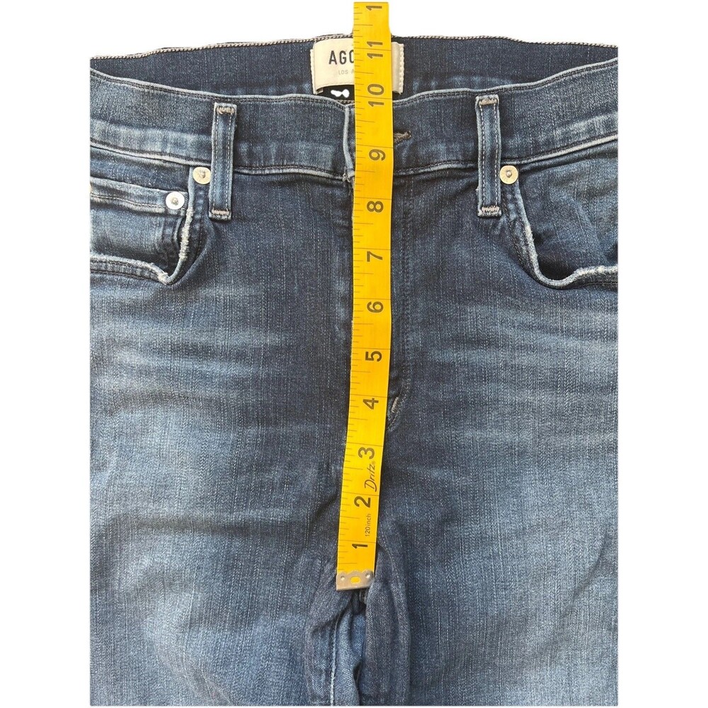 AGOLDE Sophie Crop Jeans Women's Size 27 Raw Hem Slim Jean Medium/Dark Wash - Picture 4 of 9